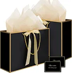 black paper shopping bags